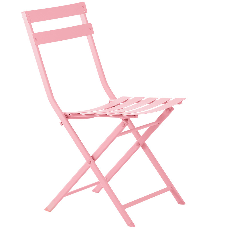 Ins net red photo chair Scandinavian iron leisure dining chair milk tea store small round table simple stool table and chair combination