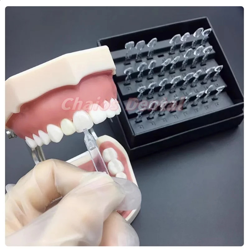 32Pcs/Set Autoclavable Dental Veneer Mould Kit Composite Resin Mold Light Cure Anterior Front Teeth Mould Teeth Whitening Tools 250227