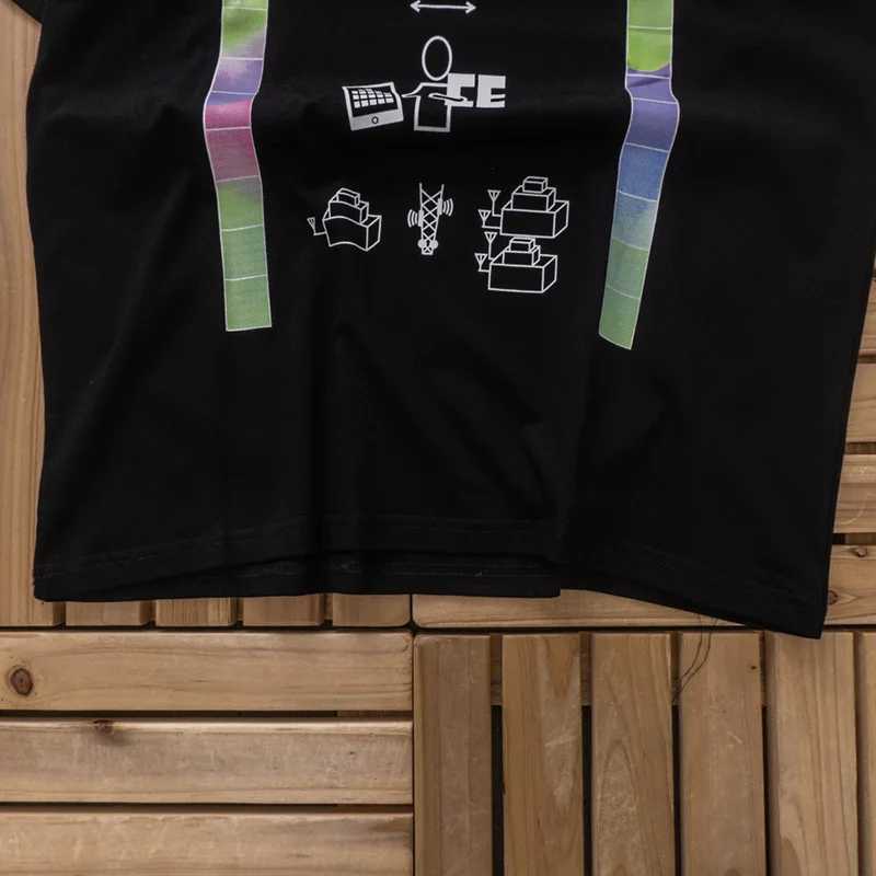Men's T-Shirts Heavy Fabric Cotton Black CAVEMPT T-Shirt Men Women 1 1 Tags Casual Fashion Tee Tops Oversized CAV EMPT C.E T Shirt Inside Tag J25