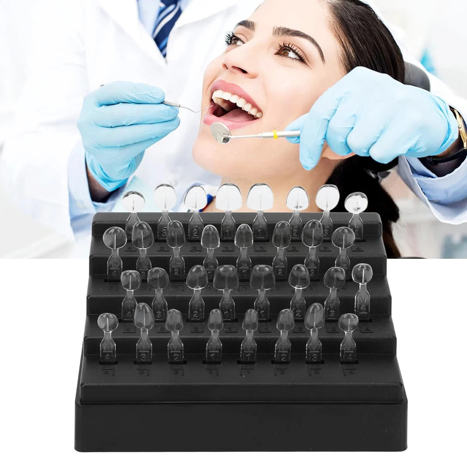 JOLANT Dental Veneer Mould Kit Composite Resin Mold Light Cure Autoclave Anterior Front Teeth Mould Teeth Whitening Tools 250228