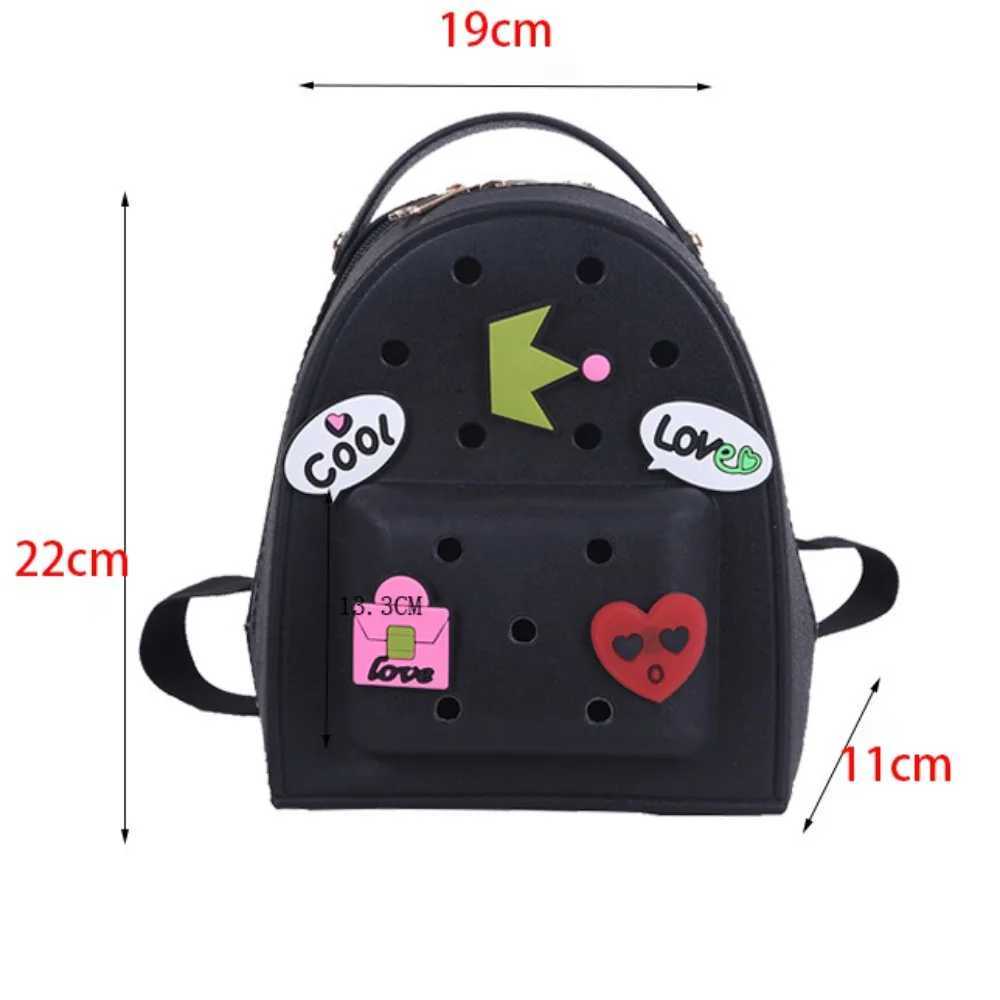 Creative DIY EVA Bogg Backpack Sandproof Summer Hole Beach Bag Shodbag Portable Travel Storage Bag Gif for Kids Y250228