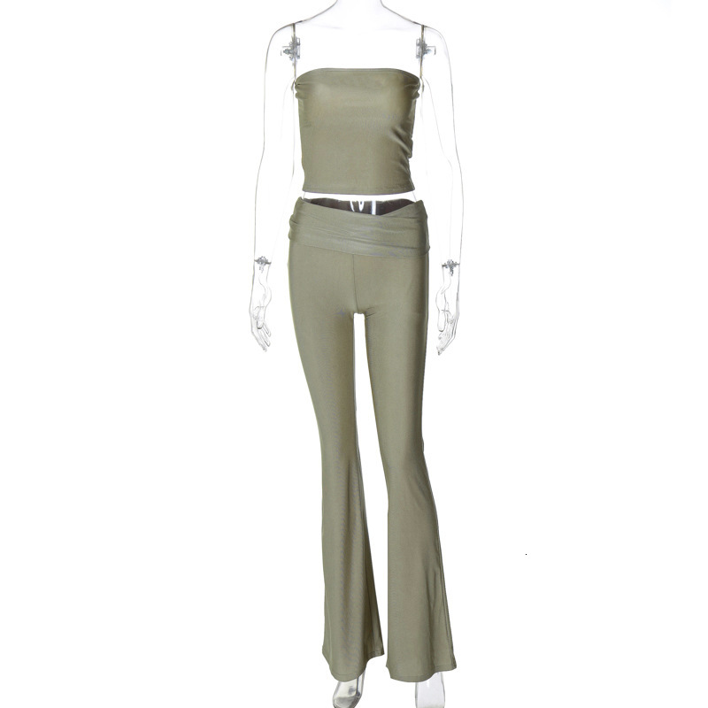 New Summer New Product Fashion Street Shoot Bra Top Slim Fit Pants Women's Set