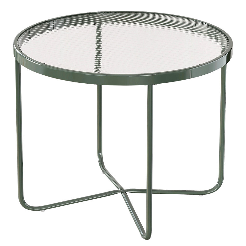 Sofa side table light luxury senior sense of small coffee table small round table net red ins coffee table iron balcony table