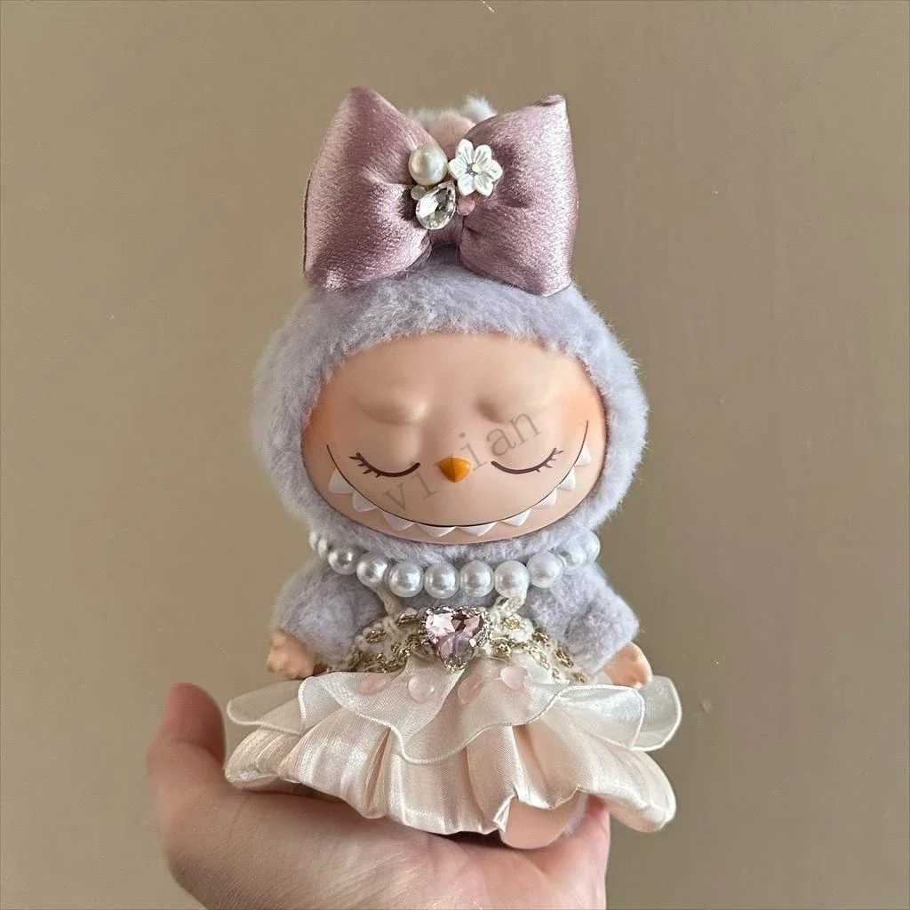 Mini Plush DollS Clothes Outfit Accessories For Korea Kpop Exo 15-17cm Labubu Idol V1 V2 New Chinese style skirt Clothing Gift W250301