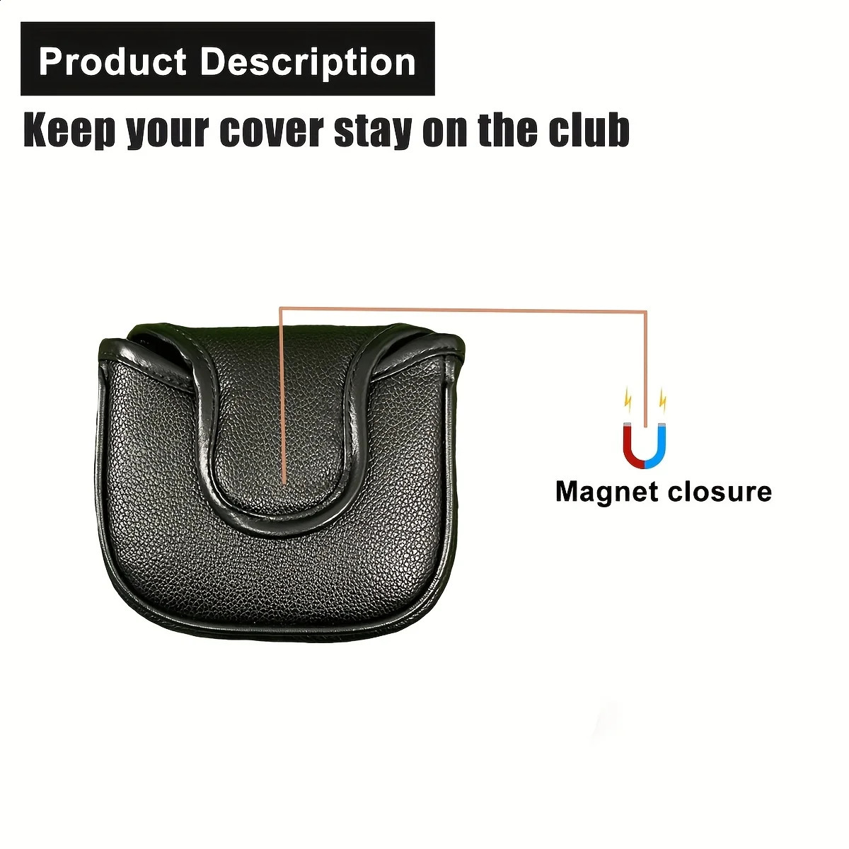 1pc Fashion Tiger Golf Club Putter Head Cover suitable for every outdoor enthusiasts waterproof easy to use magnetic closure 250228