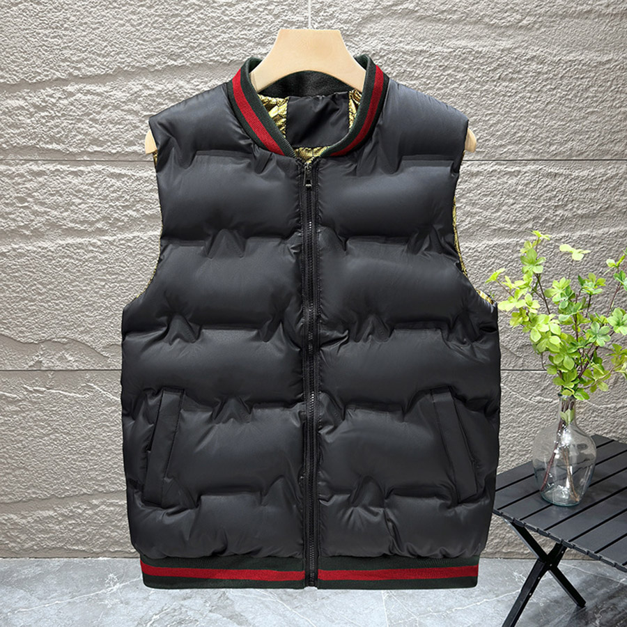 Men's Vest Zipper Cardigan Solid Color Fluffy Warm Light Comfortable Loose Casual Vest