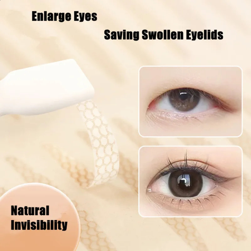 Double Eyelid Patch Invisible Olive Shaped Fiber Instant Eyelid Lift Paste Tape Stickers Long Lasting Enlarge Beauty Eyes Tool 250224