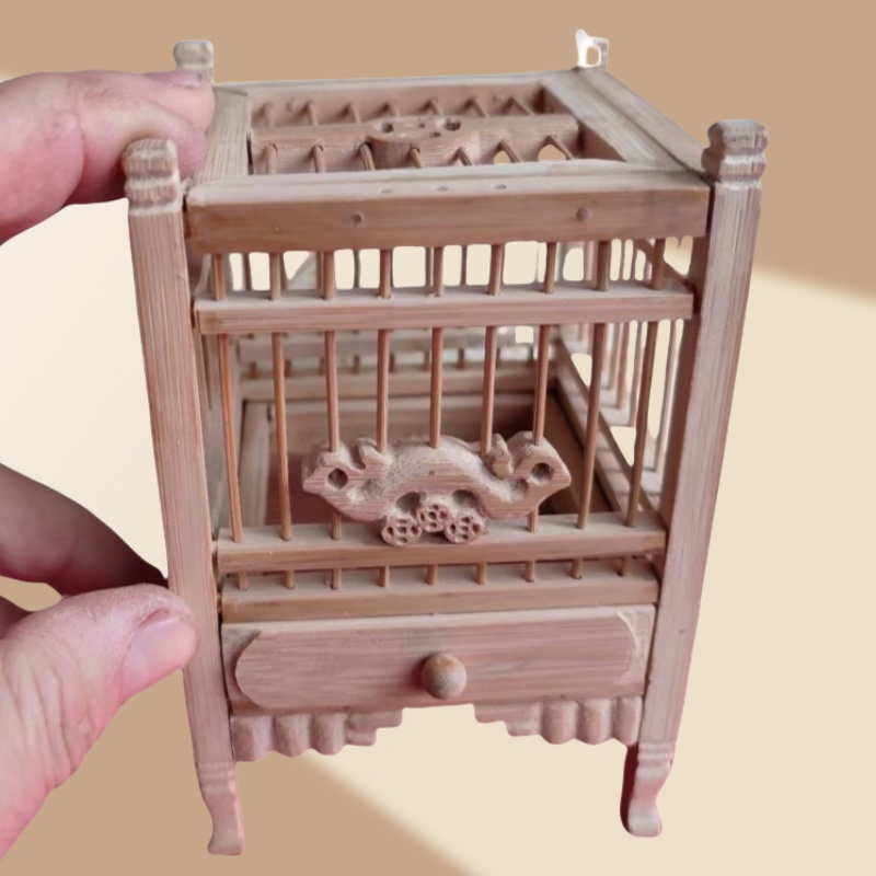 Eco-Friendly Bamboo Woven Cricket and Grasshopper Habitat with Airflow Design