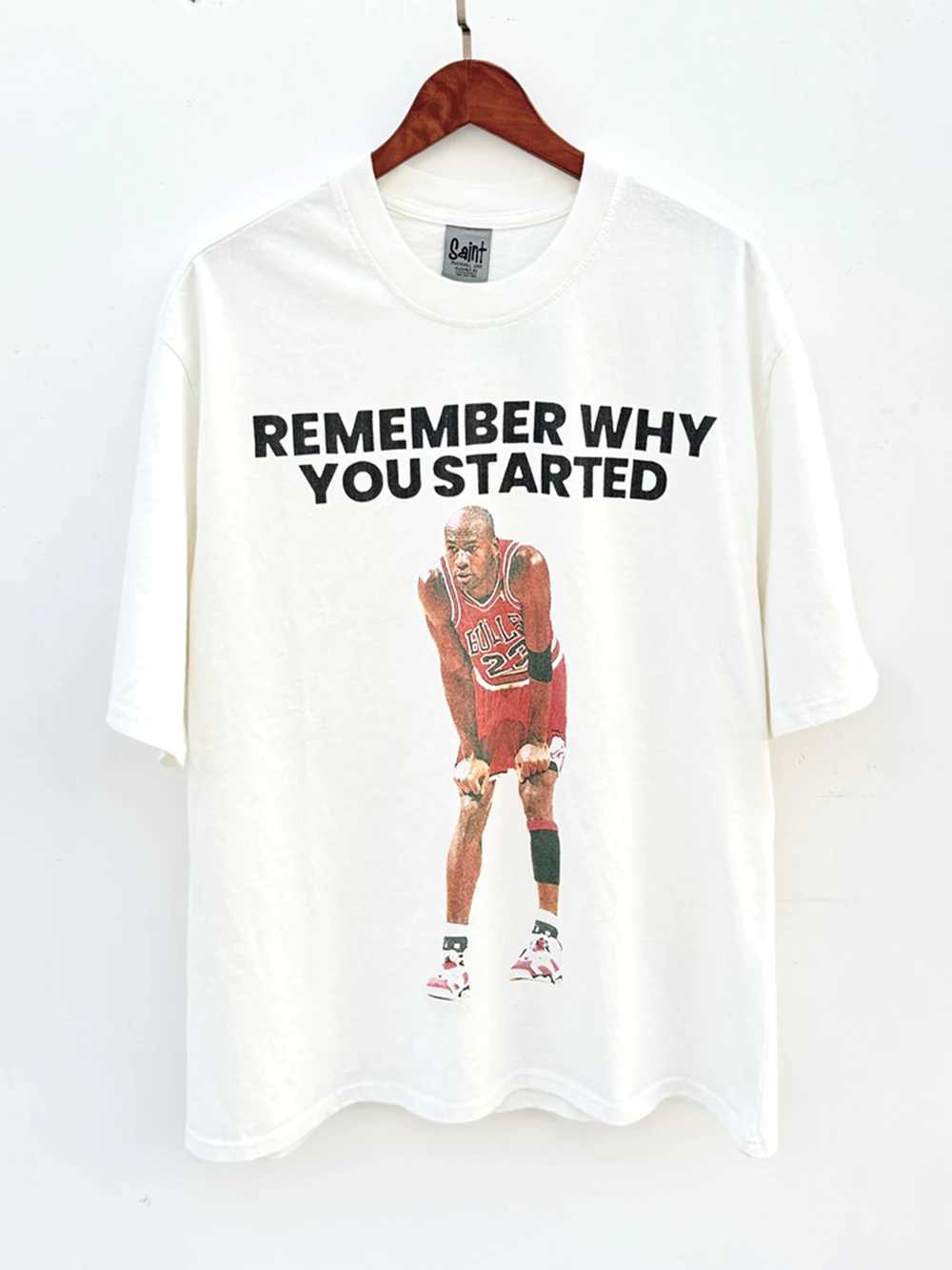 Yao888 Vintage Graphics Print Men Clothing Tops Tee Oversize Casual Short Sleeve Sports Star Style Fashion HipHop Men T Shirt J250515