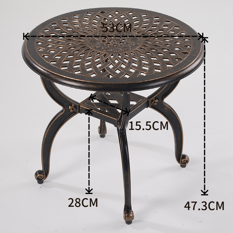 Outdoor tables and chairs coffee table cast aluminum patio open-air leisure villa outdoor garden terrace yard balcony tea table set