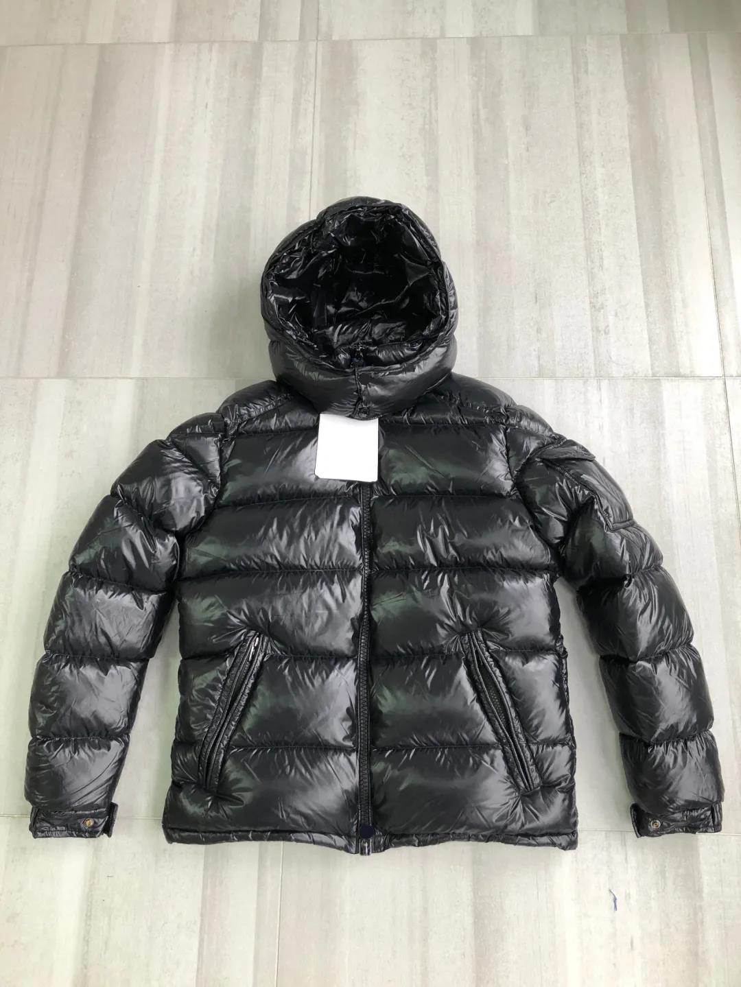 Arm Pocket Badge Mens Down Jacket Fashion Designer puffer jacket Winter Hooded down jackets arm have NFC Detachable Hat warm coat Size 1-6