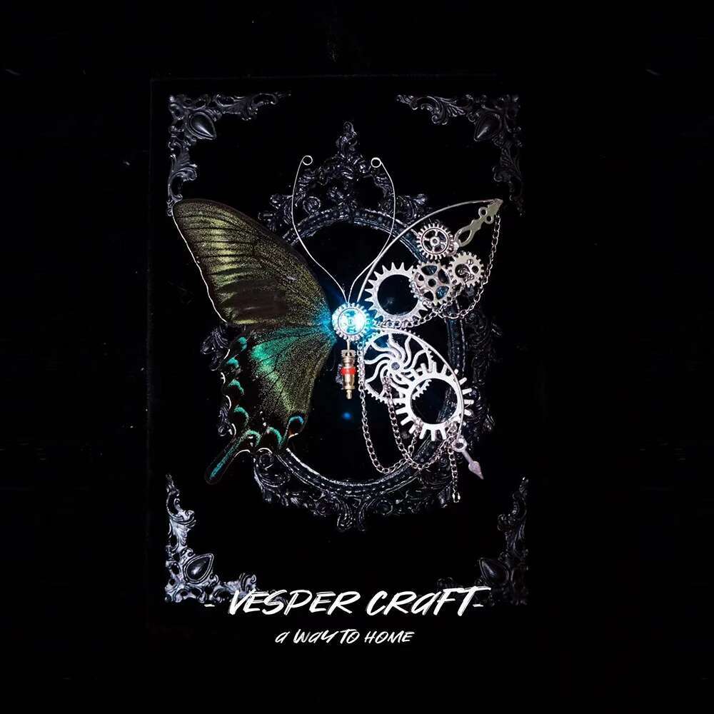 Original Nical Steampunk Retro Style Real Butterfly Specimens Ornaments Hanging Pictures Creative Gifts