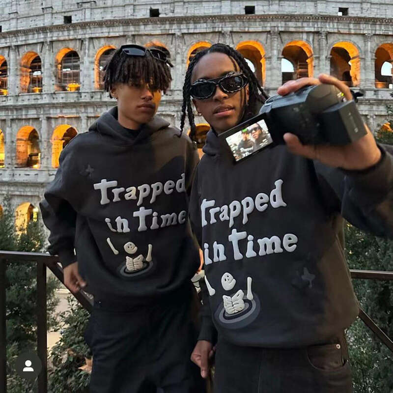 High hip-hop street personality letter hoodie men's coat