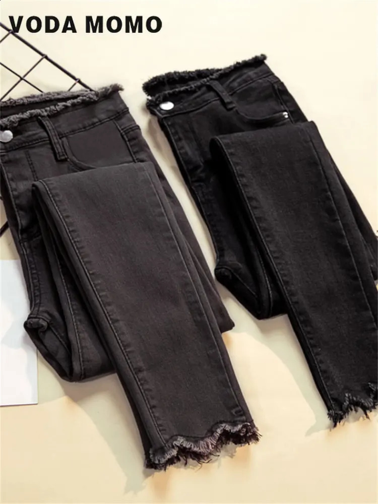 Jeans Female Denim Pants Black Color Womens Jeans woman Donna Stretch Bottoms Feminino Skinny Pants For Women Trousers 250225