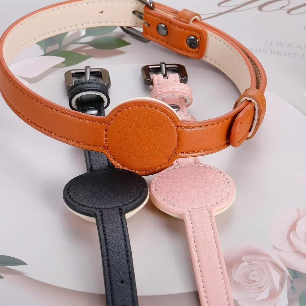 Pet Collar Leather Anti Loss Collar, Adjustable Design Collar Dog Leash Dog Harness Dog Accessories for Small Dogs