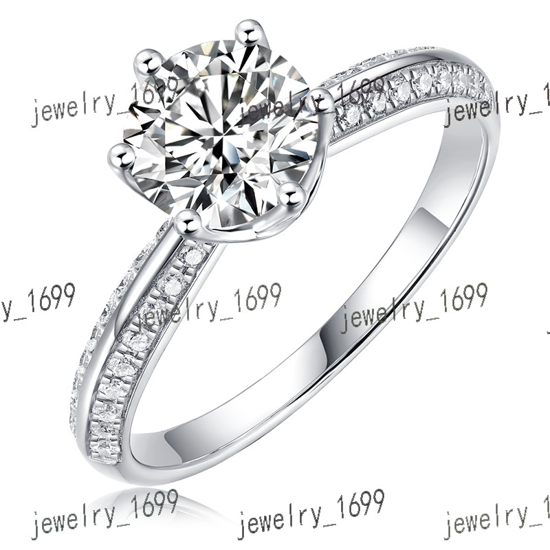 4149 Womens 925 Sterling Silver Super Big Engagement Wedding Bands Fashionable Fingers Moissanite Rings