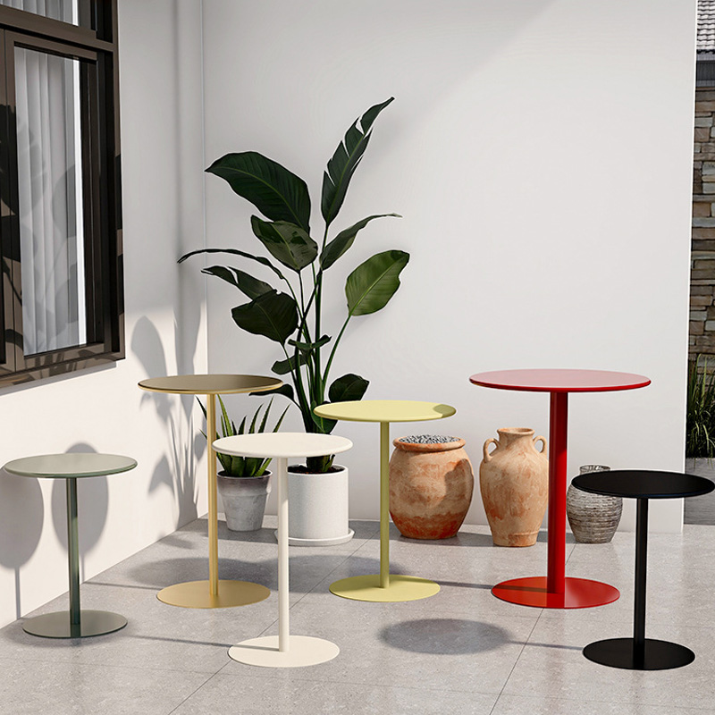 Netroots coffee table creative leisure industrial style minimalist round table commercial reception negotiation table milk tea store dining table
