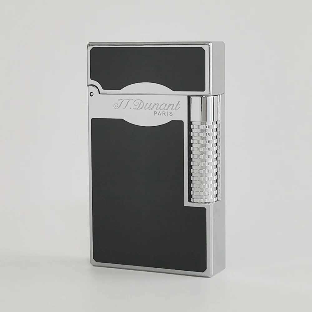 Luxury Jt Dunant Lacquer Lighters Metal Engraving Butane Gas Cigarette Smoking Tools Cigar Gadgets For Gentleman Smoker X250228