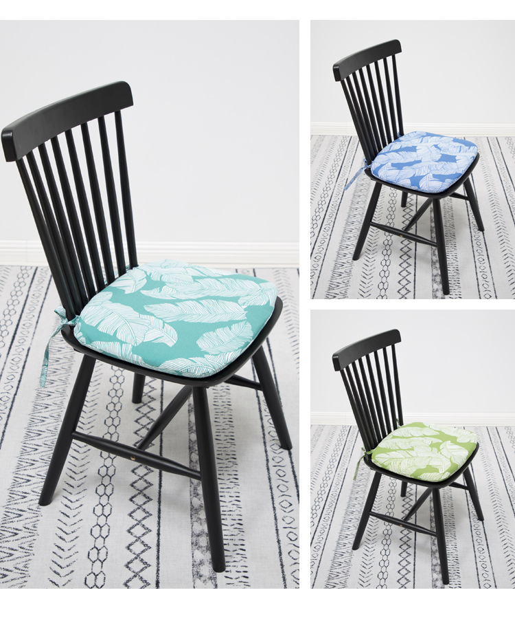 Horseshoe Windsor chair folding chair dining chair cushion winter plush household milk tea store chair imitation wool square cushion