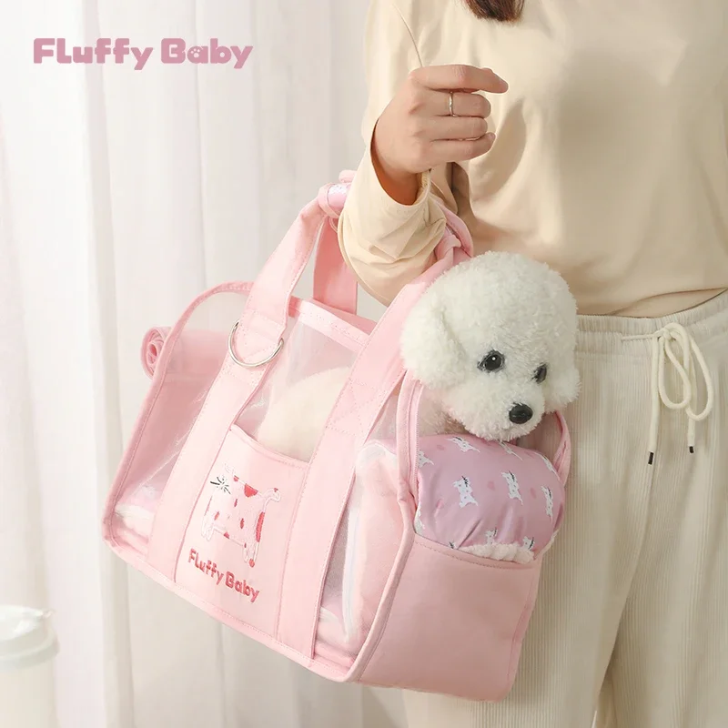 Summer Breathable Dog Carrier Bag Dogs Accessories Foldable Cat Carrier Bag Yorkshire Terrier Pomeranian Puppy Bags