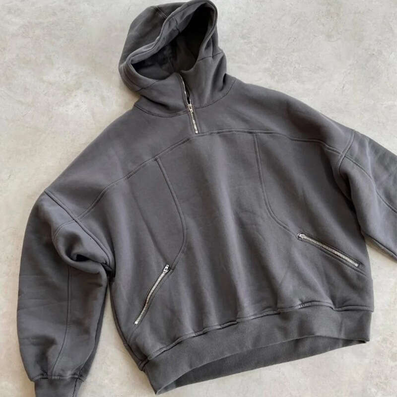 Fashion Loose Hooded Zipper Versatile Coat Autumn/Winter Unisex Hoodie gift for man