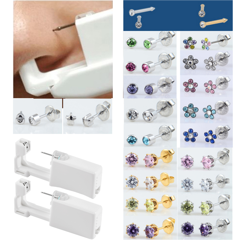 1Pc Sicurezza Usate Sterlosa Senza Dolore Dispositivo Per Piercing Aurico
