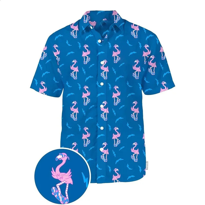 3D printed shirt for men fashionable Hawaiian shirt short sleeved casual beach shirt mens clothing linen 250224