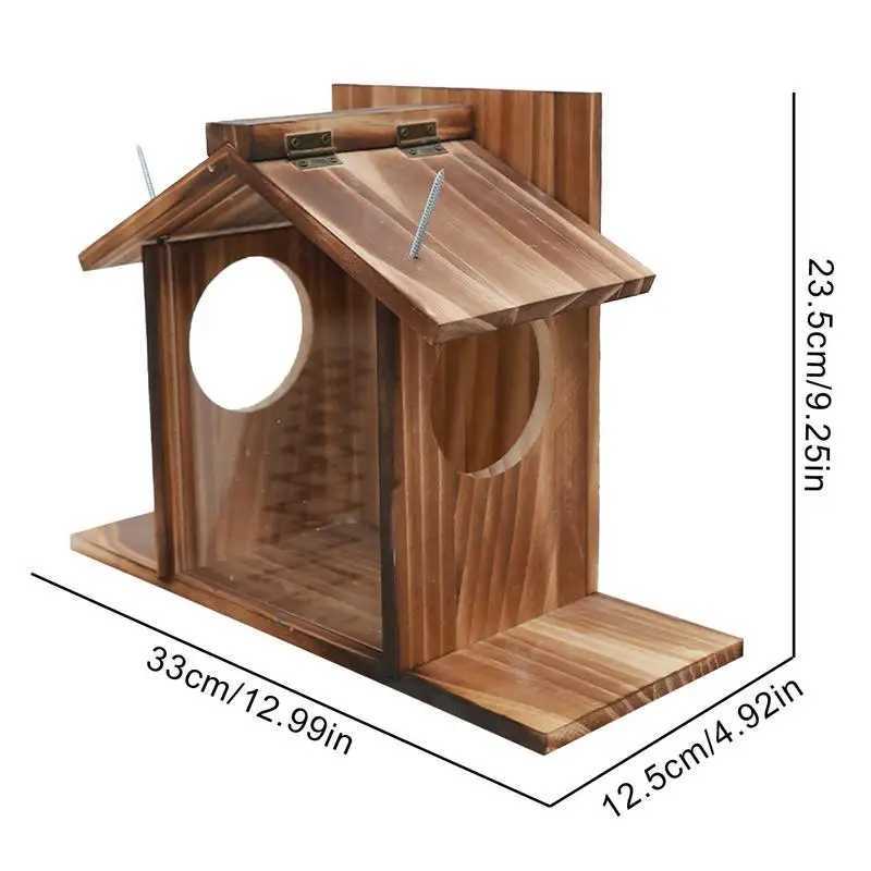 Squirrel Feeders For Outside Winter Outside Feeding House Squirrel Feeder Large Waterproof Feeder Box Funny Table Feeder ForC250301