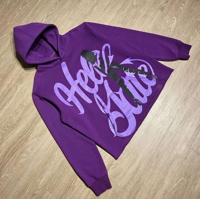 Fashionable Y2K letter printed hooded sweatshirt with loose fit for couples, men's and women's hoodies