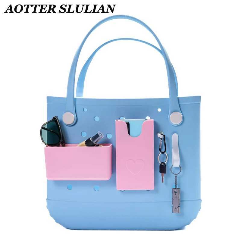 Soft Sil Beach Bag Accessories For Bogg Bag Key Lipstick Sun Wallet Storage Box Mtifunctional Accessories Y250228