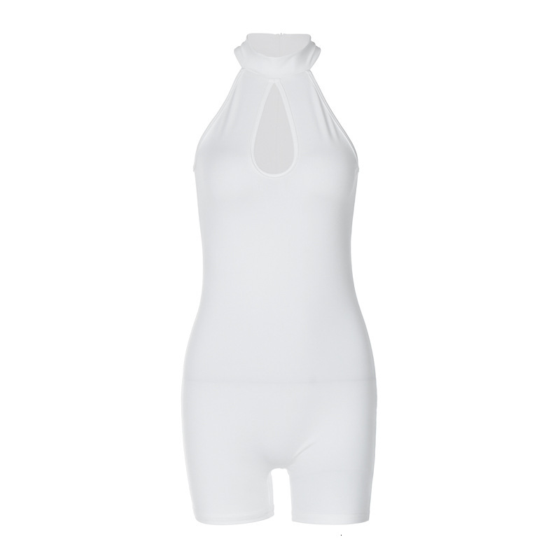 New And Sexy Hollow Out Slim Fit Round Neck Sleeveless Jumpsuit For Women's Fashion In Spring New