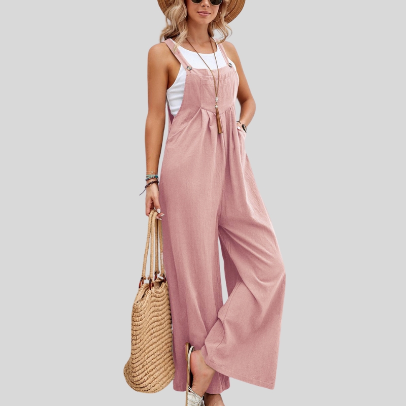 New arrival European and American women's clothing popular solid color casual overalls trousers