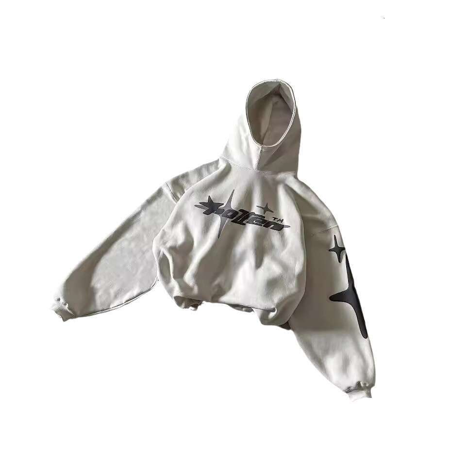American street men's and women's loose hoodie Y2K star letter print casual trendy design high neck top gift for man