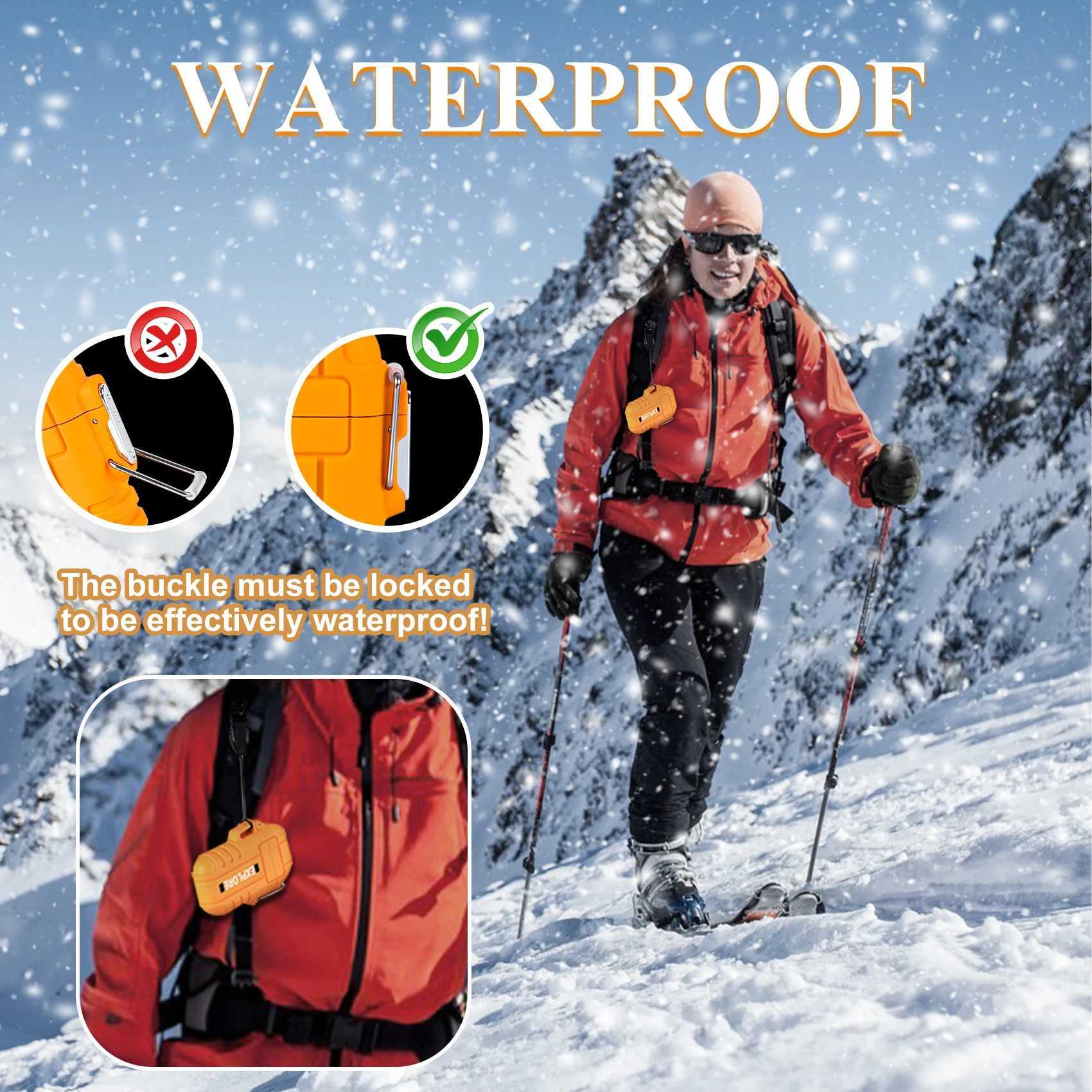 Waterproof Electric Lighter Windproof Dual Arc USB Rechargeable Flameless Plasma Lighters for Camping Hiking Survival TacticalT250301