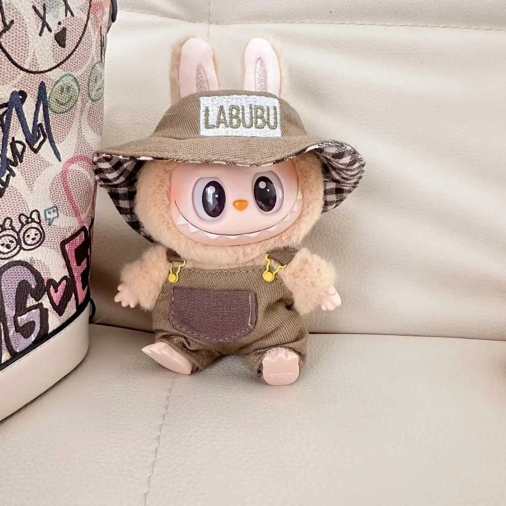 For 17cm Labubu v2 Doll Clothes Fashion Clothes Hoodies Doll Clothes Color Match Hoodies Dolls AccessoriesXJ250301