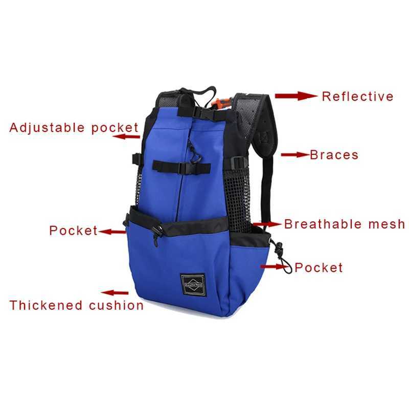 Strong Nylon Dog Carrier Backpack for Small Medium Dogs High Quality Breathable Cycling Backpack for Outdoor Travel Pet Supplies 250205