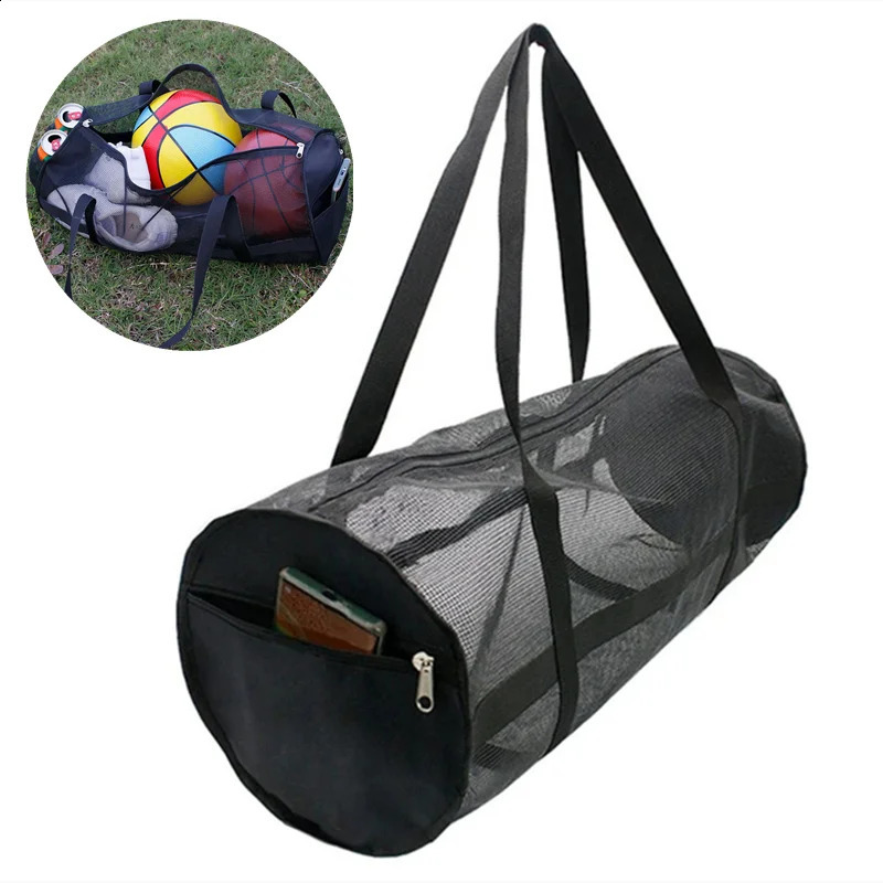 Foldable Large Capacity Mesh Duffels Gear Bag Scubas Diving Snorkeling Equipment Football Storage Bag Tear-resistant Duffels Bag 250305
