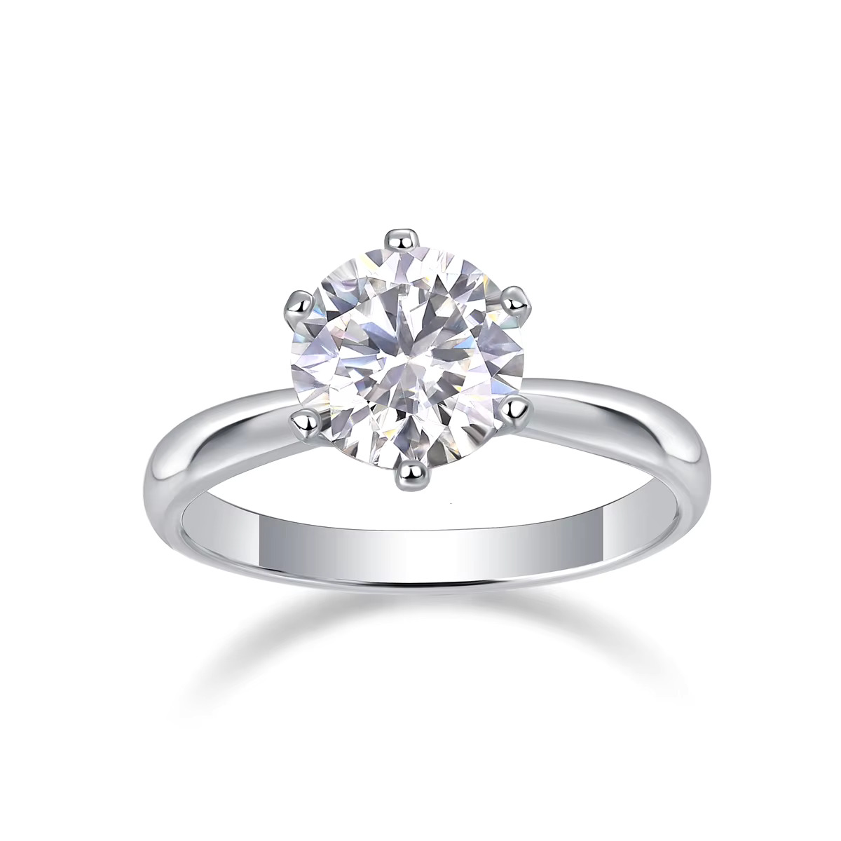Fashion Jewelry VVS Baguette Lab Grown Dia Cross Ring Sterg Sier Moissanite Rings