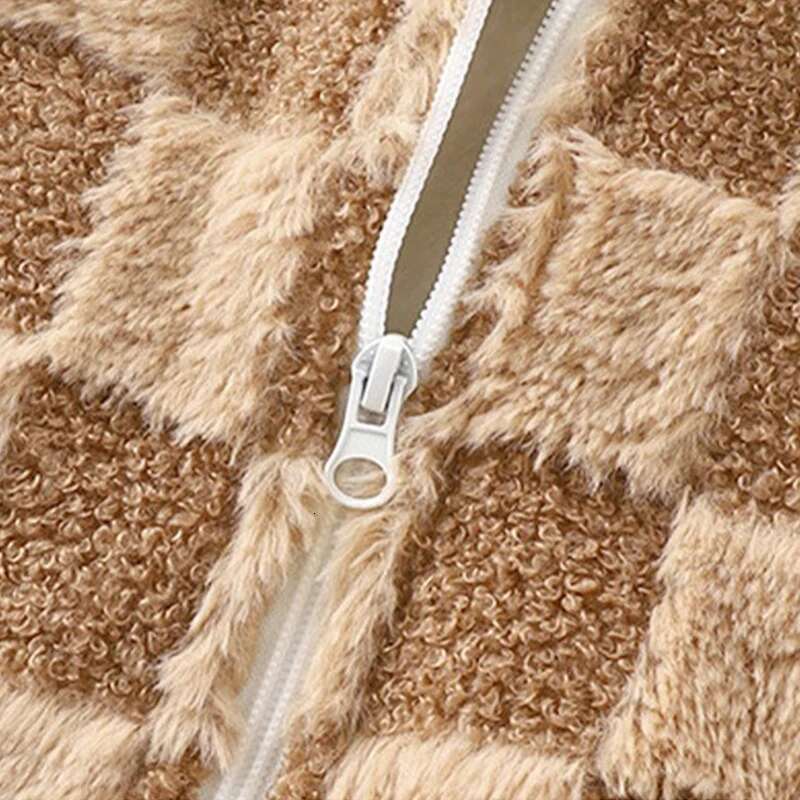 Ddmyshoesvip Thermal Fleece Jacket Boys Winter Warm Faux Fur Coat Girls Princess Outwear Fashion Plush Zipper Sweater Kids Clothes New
