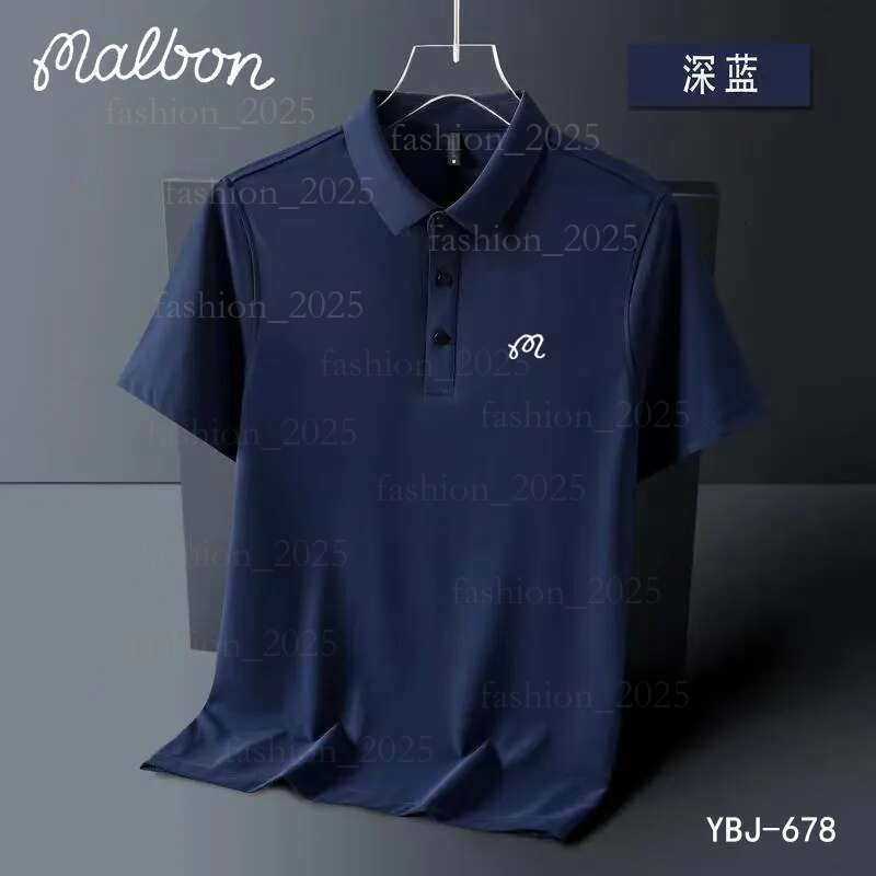 Malbone Golf Shirt Mens Tshirts Summer Embroidered Polo Shirt Men Malbons High Quality Mens Short Sleeve Breathable Quick Malbons Golf Drying Top Business 2b5