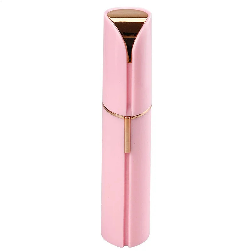 Solid Color Mini Lipstick Electric Hair Remover Eyebrow Trimmer Portable Small Hair Removal Device For Women 250224