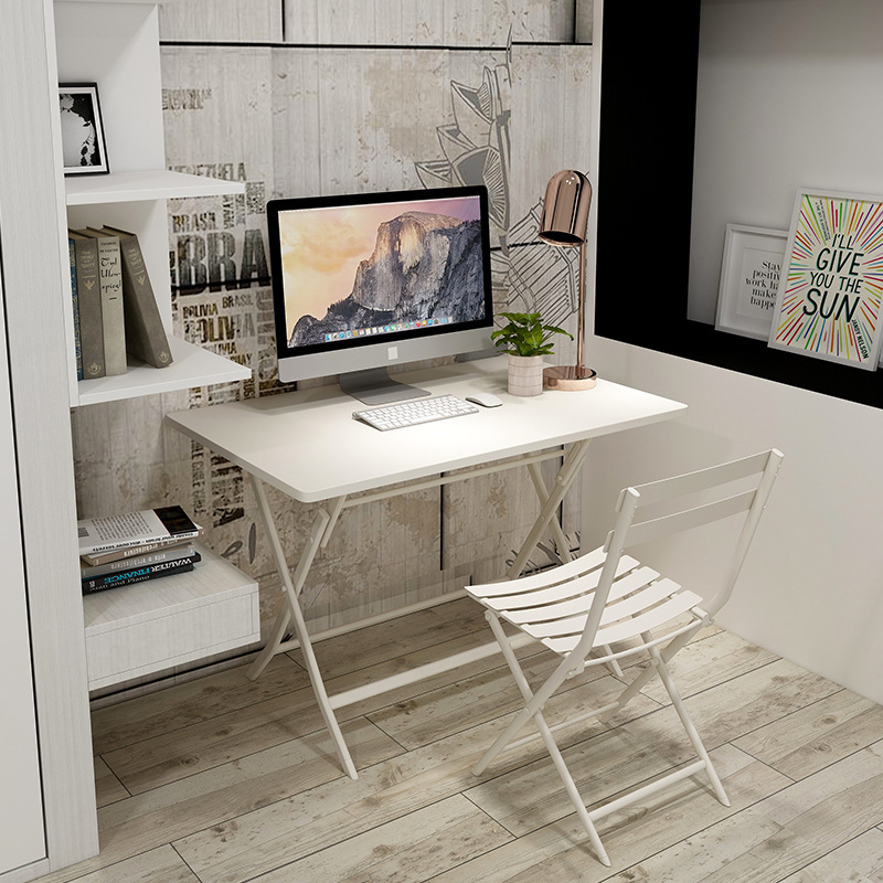 Simple office desk student study desk desk home desktop computer table simple leisure folding small table