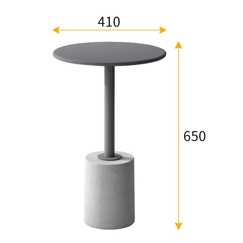 New Scandinavian side table home round coffee table living room simple ins sofa corner table iron bedroom mini round table