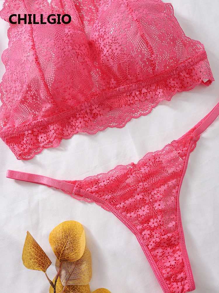CHILLGIO Women Sets Lace Underwear Sexy Panties See-through Bra Thin Erotic Sexy Female Lingerie Split Design Bra Two Piece SetXJ250301
