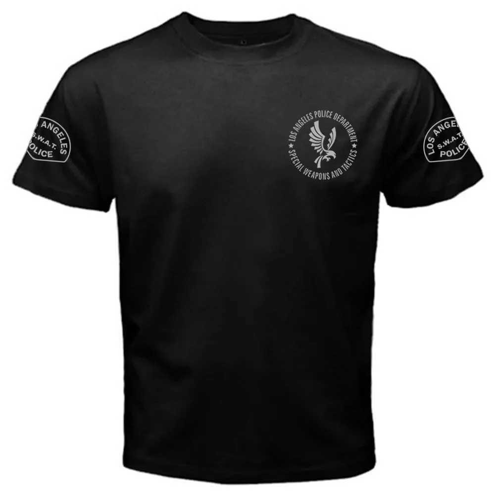 Men's T-Shirts New Lapd Swat Tv Series S.W.A.T. Inspired T Shirt Los Angeles Dep Tee T-Shirt J250301