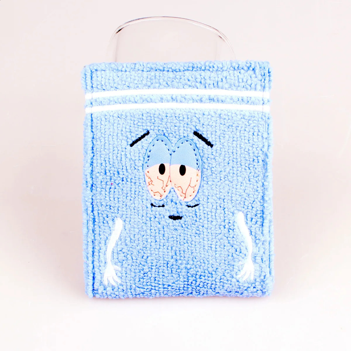 Towel cloth embroidered anime fashion wallet personalized ID card holder 250228