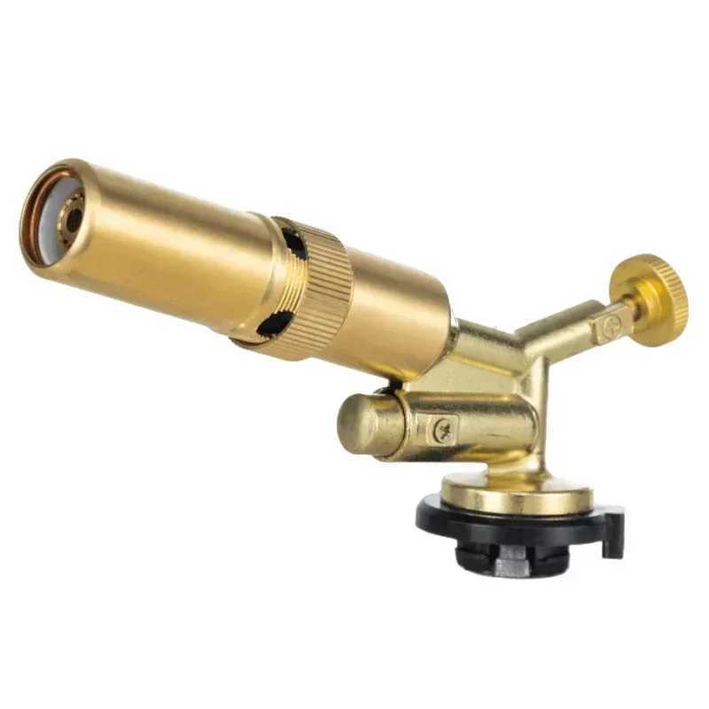 Portable Welding Gas Torch Flame Butane Burner Outdoor Camping BBQ Lighter Flamethrower Kitchen Supplies Welding EquipmentT250301