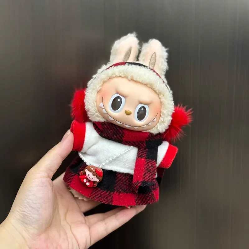 For 17cm Labubu Ropa V1 V2 V3 Plush Toy Multiple Styles Clothing Set Labubu Outfit Accessories Trendy Play Labubu Clothes W250301