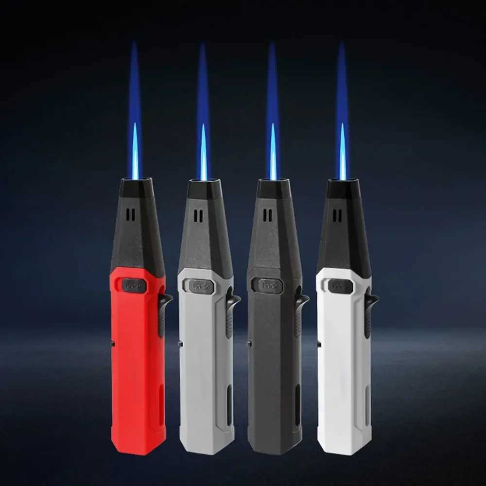 Butane Torch Lighter Refillable Pen Butane Lighter Adjustable Jet Flame Lighter Grill BBQ Candle Camping Portable Ignition GunT250301