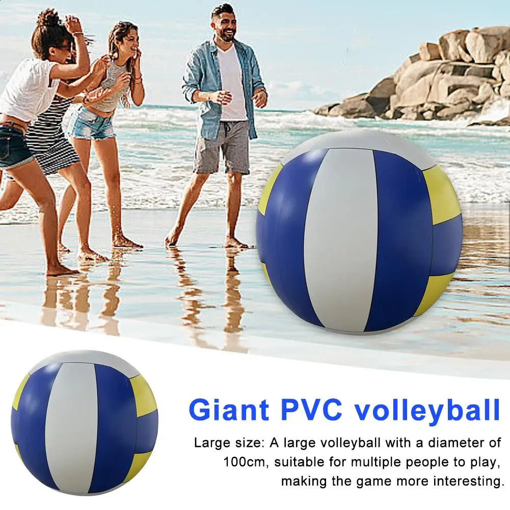 Giant PVC Inflatable Beach Volleyball Big Football Volleyball Grass Team Meeting Ball Sports Outdoor Ball Beach Buildin L1R4 250228